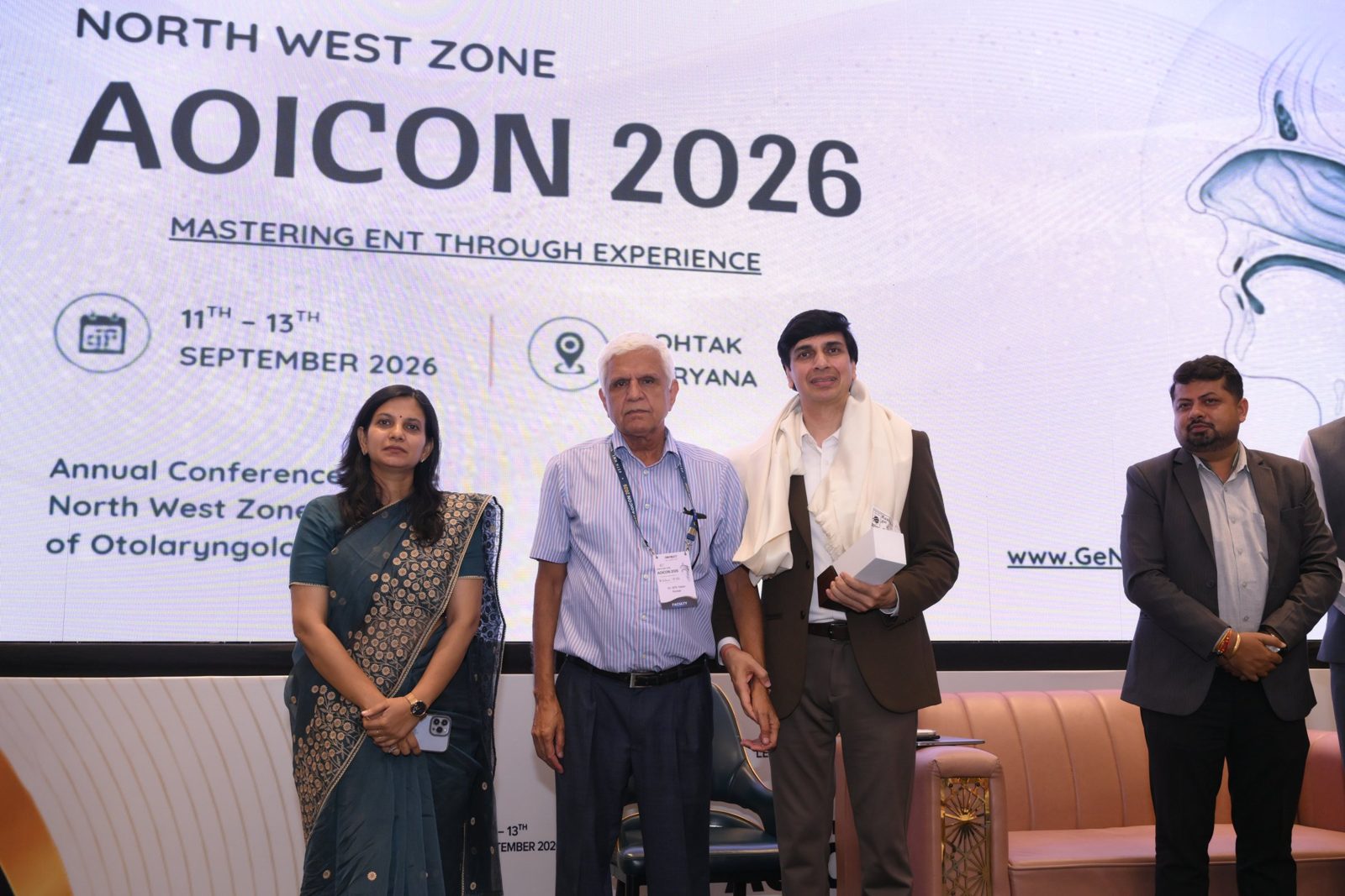 Felicitation on the main stage, Day 3