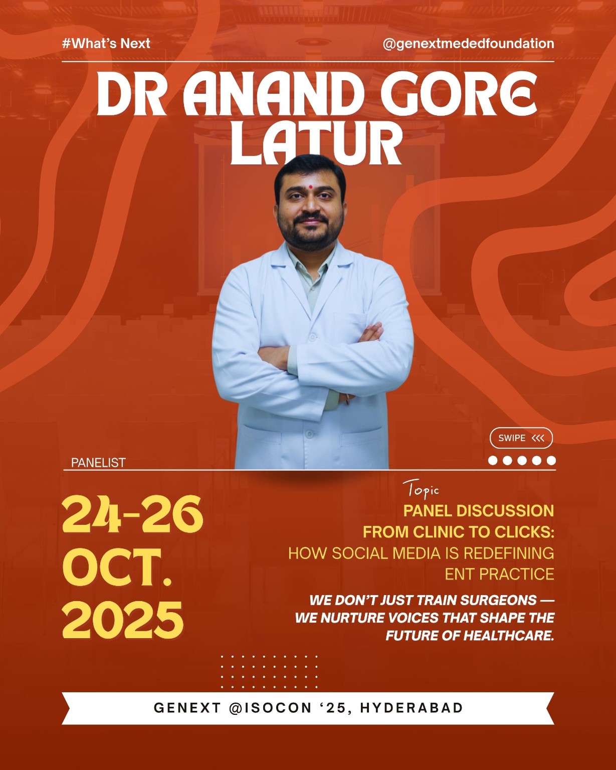 Panelist spotlight: Dr Anand Gore — original event poster